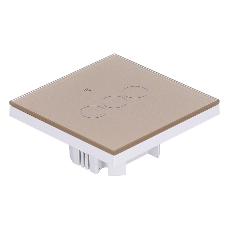 For Tuya Zigbee Light Switch 3‑Gang Remote Control Touch Switch