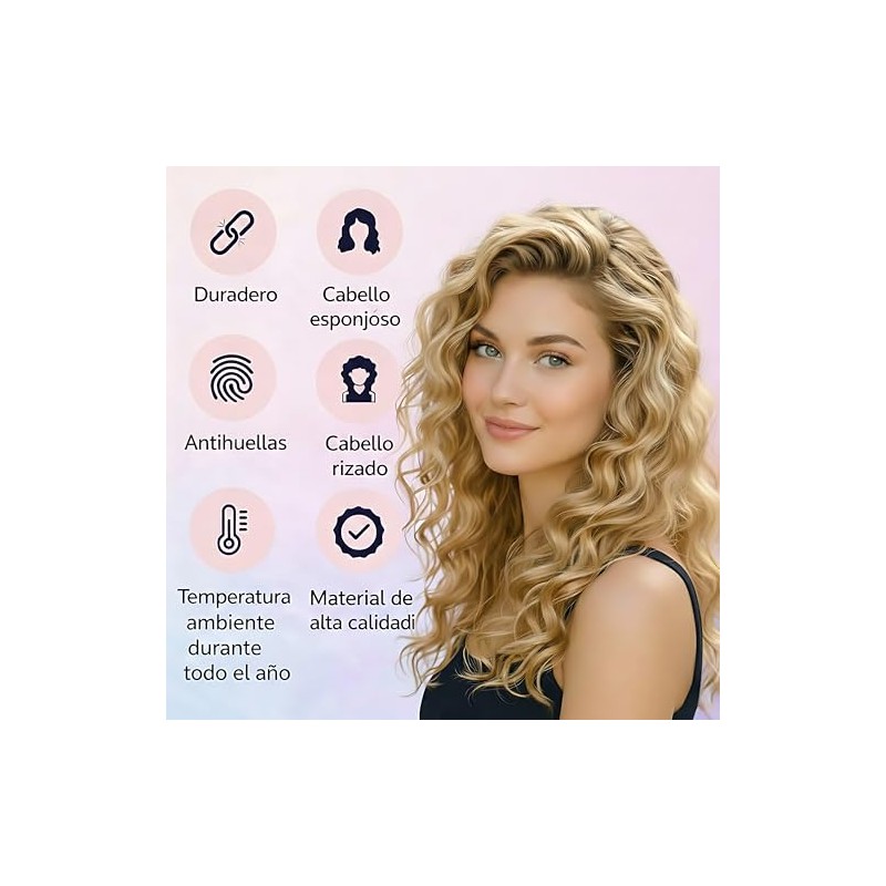 Cepillo para cabello rizado para mujeres,Curly hair brush (Morado)