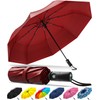 Rain-Mate Compact Travel Umbrella - Pocket Portable Folding Windproof Mini