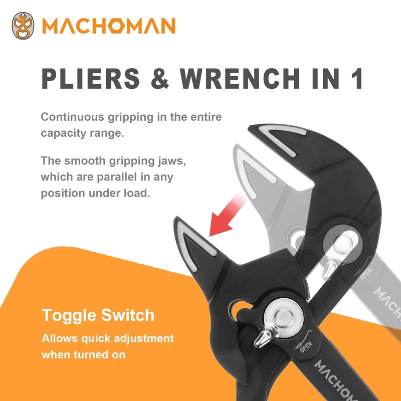 MACHOMAN -10 inch pliers wrench (PWS10P)