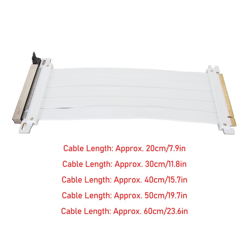PCIE 4.0 X16 Extender Riser Cable High Shielding Property 180