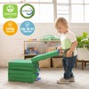 ECR4Kids SoftZone Floor Cushions, Square, Flexible Seating, Green, 6-Piece