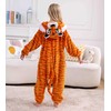 SimZoo Kids Animal Pajamas, Boy Girls Tiger Cosplay Costume Sleepwear,