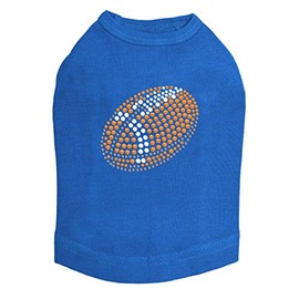 Football (Orange #2) - Dog Shirt, XXS Royal Blue
