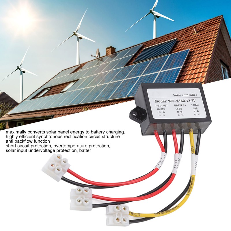 MPPT Solar Controller 150W 10 12V Anti Backflow 24 Hours