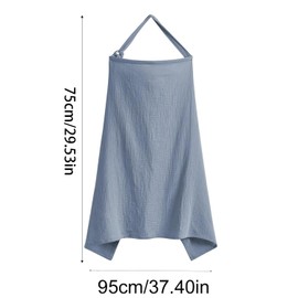 NVTRSD Nursing Cloth for On the Go Nursing Scarf 75 x 95 cm Breastfeeding Scarf Breastfeeding Scarf for On the Go (Blue)