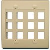 RiteAV - Keystone Wall Plate Double Gang 12-Port (1 Piece