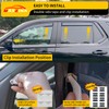 Maxzina Visor Rain Guards Compatible with 2023-2025 2026 Honda Pilot