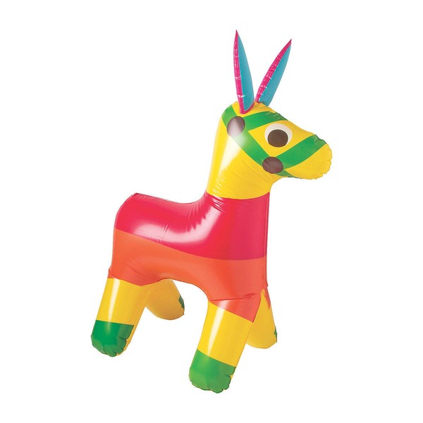 Fun Express - Fiesta Giant Inflate Pinata for Cinco de Mayo - Toys - Inflates - Inflatable Characters - Cinco de Mayo - 1 Piece