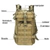 Tactical Backpack 35L Molle System Waterproof Gym Bag Hiking Trekking