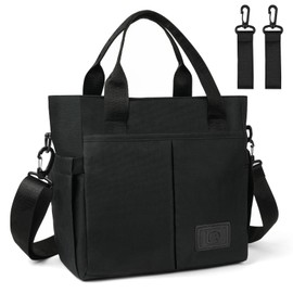 Aolso Baby High Capacity Changing Bag, Baby Shopping Bag, Large Travel Nappy Bag for Mum and Dad, Multifunctional Baby Bag for Boys and Girls for On the Go Travel Changing Bag, Black-portable