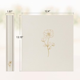 Tslespcx Photo Album 4x6 500 Photos 5 Pictures Per Page, 500 Pockets, Photo Albums 4x6 Pictures, Linen Fabric Cover Large Photo Album Book for Wedding Family Memories(Beige)