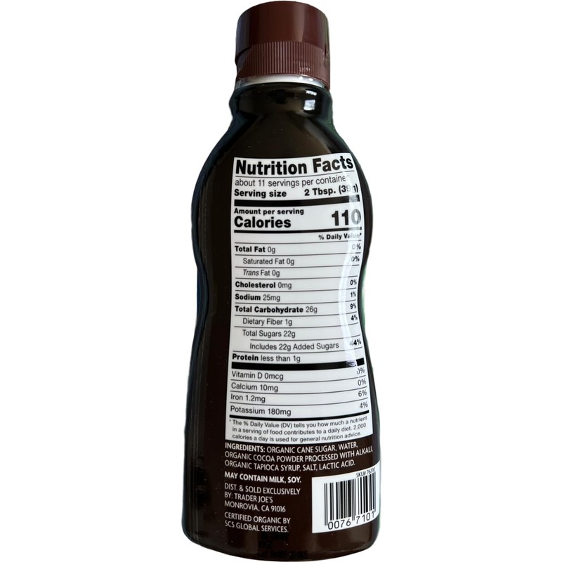 Trader Joe's Organic Midnight Moo Chocolate Syrup (15.8 oz)