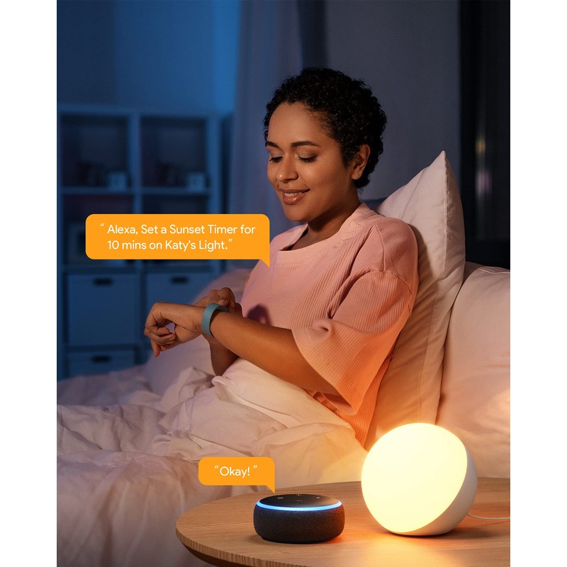 Hifree Smart LED Table Lamp, Bedside Lamp, Touch, Dimmable, Works