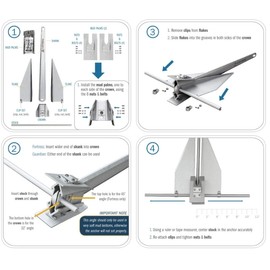 Fortress Marine Anchors - Guardian G-5 (2.5 lbs Anchor / 12-16' Boats)
