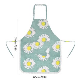 Orenge Apron Women's Cooking Apron Women's Kitchen Apron Cooking Aprons Waterproof Cooking Aprons with Pockets Women BBQ Apron Baking Apron Waiter Apron Cotton Apron for Chef Cooking Cafe,