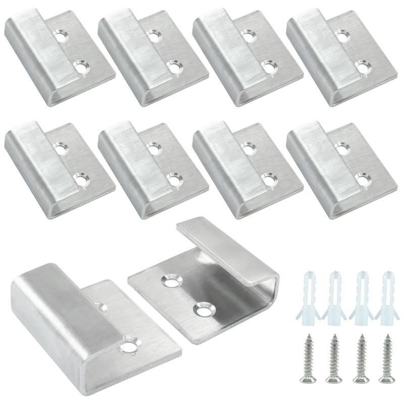 Bivethoi 10 Pcs Tile Display Wall Hanger, Stainless Steel Wall