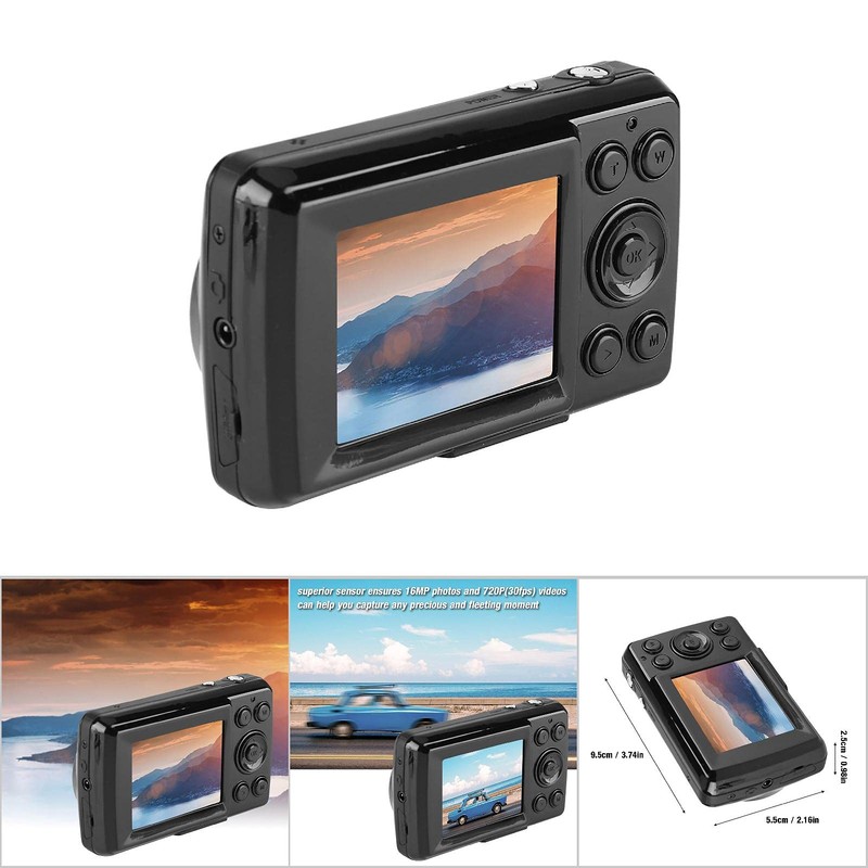 Small Camera, Robust and Durable Digital Camera 16X Zoom with