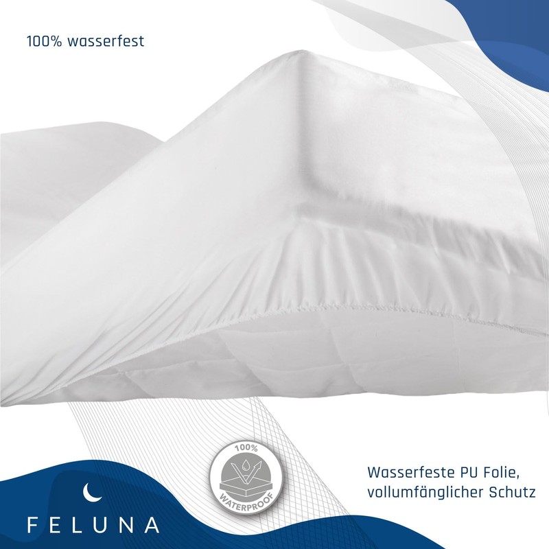 Feluna Flannelette Bed Liner Waterproof Molton Mattress Protector Waterproof Mattress