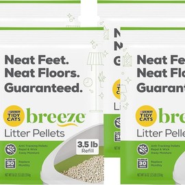Breeze Cat Litter Pellets, 3.5 lb (4 packs) - Size: 56 Ounce (Pack of 4)