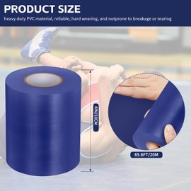 DRZHEAM 4 Rolls 4'' x 65.6' Wrestling Mat Tape Heavy Duty Gym PVC Rug 7 Mil for Carpet Seaming Cover Rubber Tape for Wrestling Workout Grappling Exercise, 4 Inch Width (Royal Blue, 4'' X 65.6')