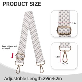 Purse Straps Replacement Crossbody Wide Bag Strap for Purses Adjustable Shoulder Straps for Women Handbags