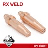 RX WELD 2-3-101 Acetylene Cutting Torch Tips, Fit V-Style Light/Medium