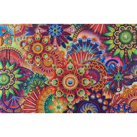 Rainbow Fractal Bead Embroidery Kits Abstract Beaded Cross Stitch Kits Beading Pattern Needlework Partial Embroidery Handcraft Tapestry kit