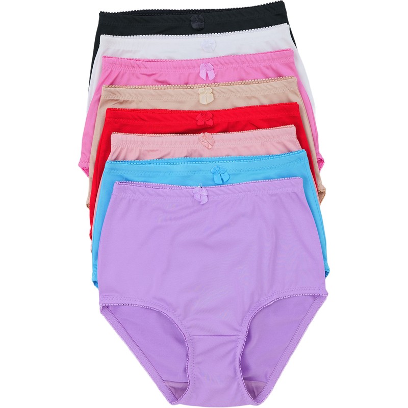 ToBeInStyle Women's Pack of 6 High-Rise Girdle Panties (Large (Fits:
