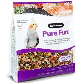 ZuPreem Pure Fun Enriching Variety Mix Bird Food for Medium Birds 2 lb (907g)