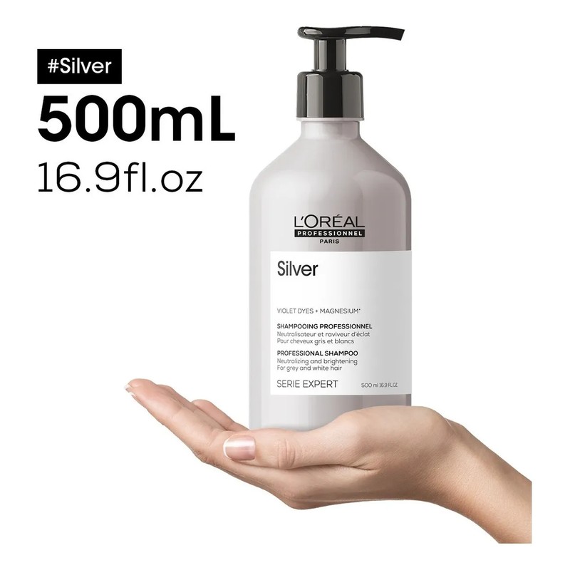 L'Oréal Professionnel Silver Magnesium Shampoo Matizador 500ml