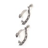 Stainless Steel West Cowboy Exquisite Pattern Horse Boot Spurs Decoration