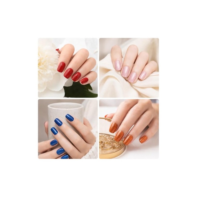 128Pcs de Tiras de Uñas de Color Sólido Pegatinas Autoadhesiva