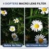 PATIKIL 40.5mm Close-up Filter Macro Lens Filter +4 Diopter Magnification