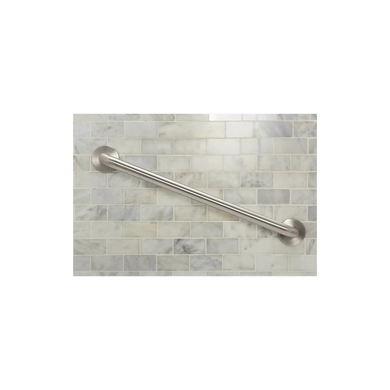 Moen Matte Black 24-Inch Bathroom Safety Grab Bar with Concealed