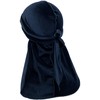 Miracroute Velvet Fabric Durag Hip Pop Dance DU-RAG Black White