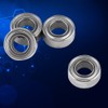 Hilitand 10Pcs MR63ZZ Double-Shielded Ball Bearings Mini Ball Bearings for