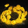 Impress Life Sunflower String Lights with Remote and Battery,Spring Decor