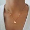 Ursteel Gold Initial Necklace for Women - Gold Letter V