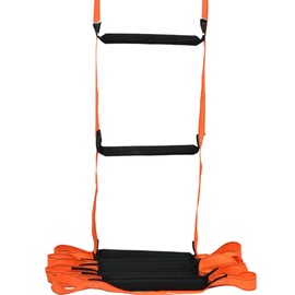 Fire Escape Ladder 13ft Emergency Fire Ladder Training Soft Ladder Jump Grid Ladder 2-3 Story Residential Reusable Window Balcony Treehouse Safety Rope Ladder