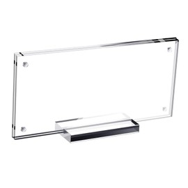 Fenteer Dollar Bill Picture Frame Holder Ticket Protector with Base Ideal Gift Acrylic Display Tabletop Display for Collectors