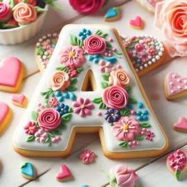 Unbranded Alphabet Letter A 2.75'' Cookie Cutter Metal Kids Name Sandwich Birthday Party T