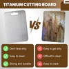 Titanium Cutting Board, 100% Pure Titanium Cutting Boards for Kitchen,