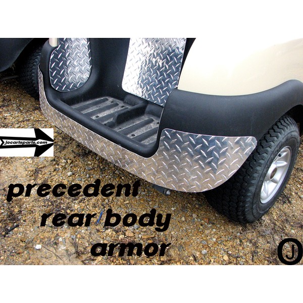 Club Car Precedent Golf Cart Diamond Plate Rear Body Armor