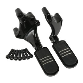 TCMT Foot Pegs W/Brackets Fits For Harley Sportster XL 883 1200 Iron 2014-2022 (Style A Black)