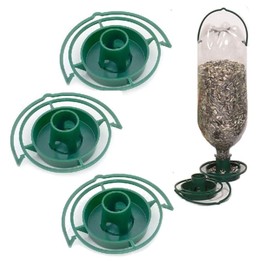 Gadjit Soda Bottle Bird Feeder – 3 Pack | Turn Soda Bottles into Eco-Friendly Wild Bird-Seed Feeders | Fun DIY for Kids, Scouts, Clubs, Grandparents | Promotes Recycling & Reuse (Green)