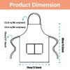 HGKOL Kitchen Apron Unisex Adjustable Bib Apron Chef Aprons with