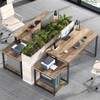 63 Inch Large Computer Desk with Printer Space & PC