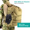 Backpack Strap Pouch,Shoulder Strappouch,Practical Tactical Pouches,Small Tactical Backpack Accessories,Gadget Storage