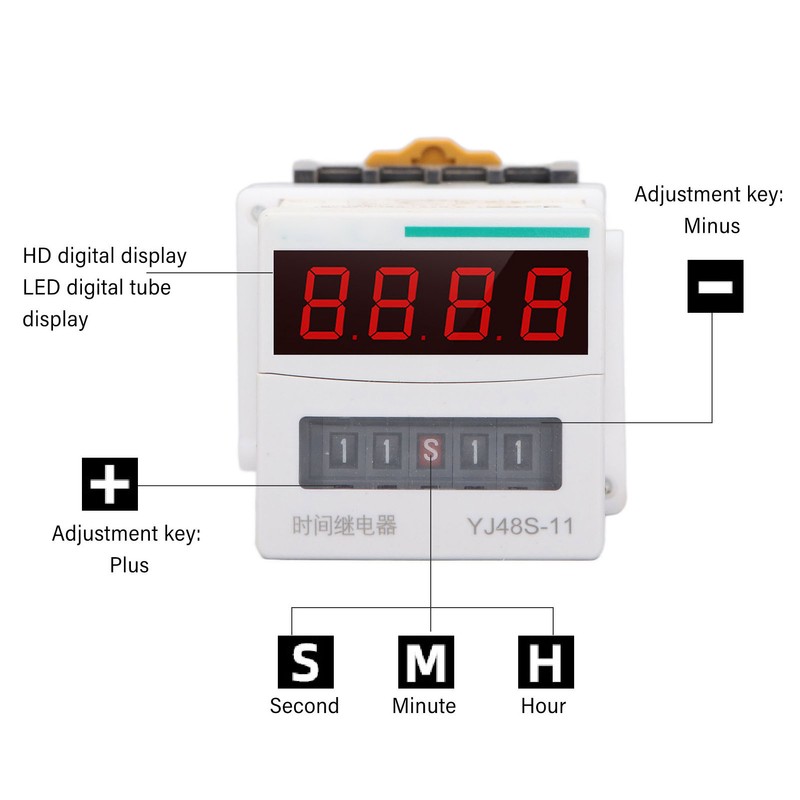 Time Relay Digital High Accuracy Programmable Time Delay Relay with